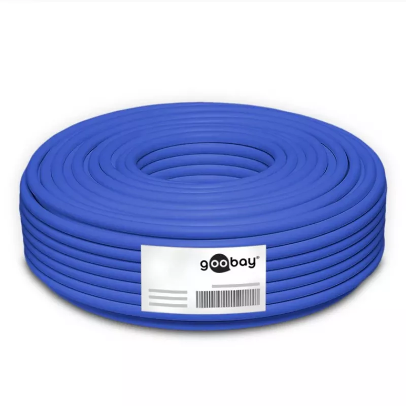 Wentronic Goobay CAT 7A Duplex võrgukaabel S/FTP PiMF sinine - vaskjuht CU AWG 22/1 (75716)