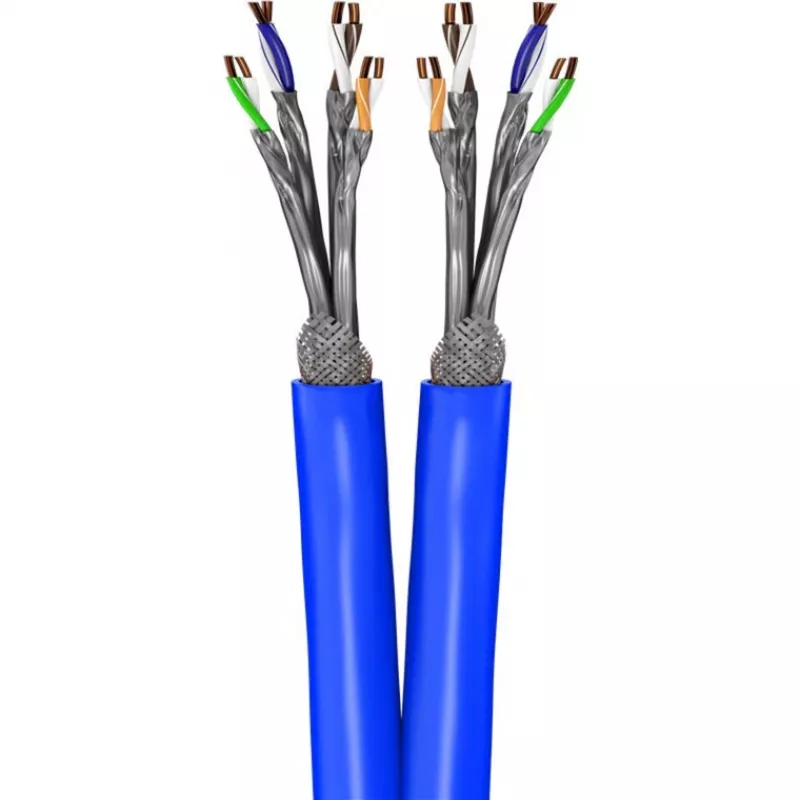 Wentronic Goobay CAT 7A Duplex võrgukaabel S/FTP PiMF sinine - vaskjuht CU AWG 22/1 (75716)