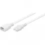 Wentronic Goobay külma seadme pikenduskaabel C14–C13, 1 m, valge 97582