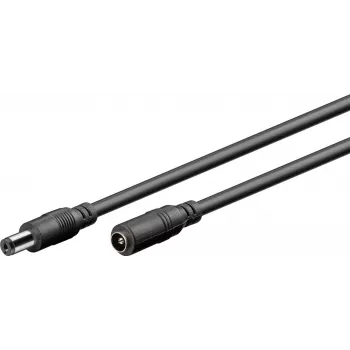 Wentronic Goobay DC pikenduskaabel 5 m must 76671