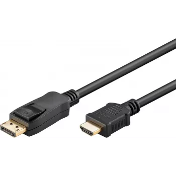 WENTRONIC Goobay DisplayPort - HDMI kaabel 1,8 m must 80517
