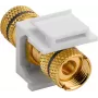 WENTRONIC Goobay Keystone kõlarimoodul, must - kruviklemmidega ühenduspesad (79476)