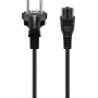 Wentronic Goobay toitepikenduskaabel, Schuko pistik Schuko pesasse, 1 m, must, 16 A, 250 V, H05VV-F 3G1.5, nurga all pistik, CE/VDE 57846