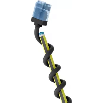 Wentronic Goobay ülimalt paindlik CAT 6A õhuke U/UTP paigalduskaabel, must, 0,25 m, ülilühikesed pistikud 74232