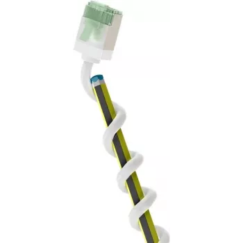 Wentronic Goobay ülimalt paindlik CAT 8.1 õhuke U/FTP paigalduskaabel, valge, 0,5 m, 40 Gbps, ülilühikesed pistikud 74358