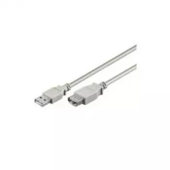 Wentronic Goobay USB 2.0 Hi-Speed pikenduskaabel, hall, 3 m, Type A isane - Type A emane 50961