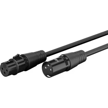 WENTRONIC Goobay XLR mikrofoni kaabel, 1 m, must, isane-emane 80028