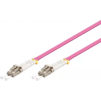 Wentronic LC-LC OM4 Duplex Multimode Fiiberoptiline Patch-kaabel, 50/125µm, LSZH, Roosa 95940