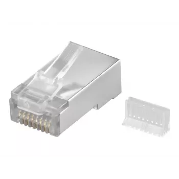 Wentronic RJ45 modulaarpistik varjestatud 8P8C ümarale kaablile, lahtiselt