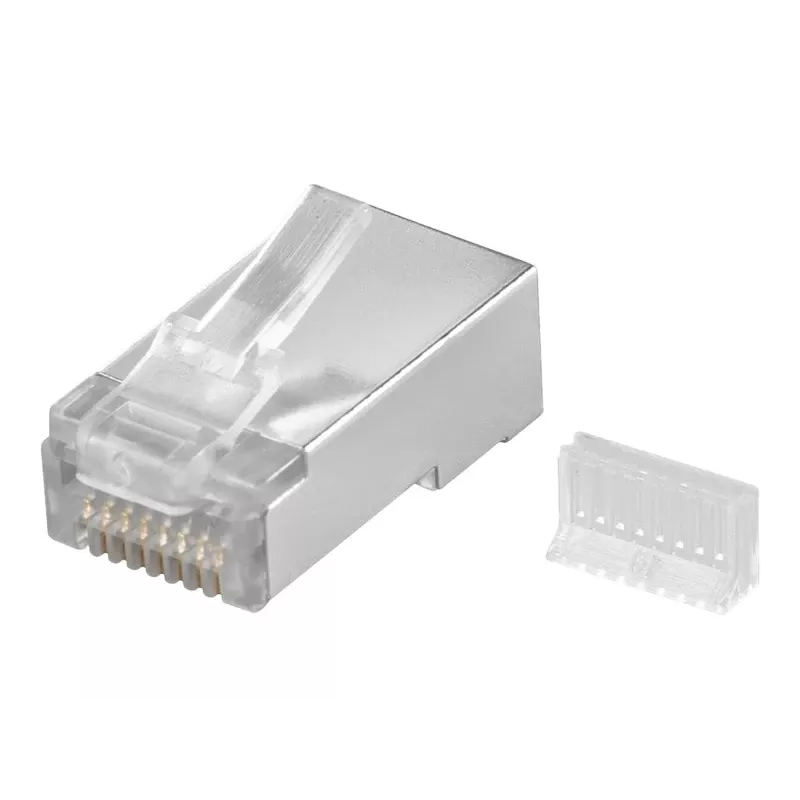 Wentronic RJ45 modulaarpistik varjestatud 8P8C ümarale kaablile, lahtiselt