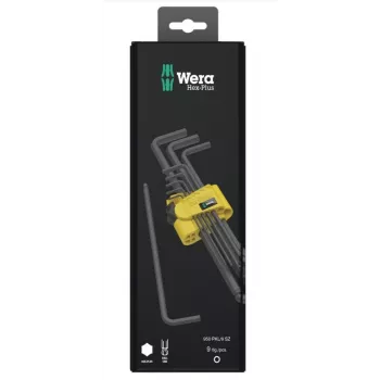 Wera 05133180001 9-osaline tolline Hex-Plus L-võtmete komplekt värvikoodiga varrukatega