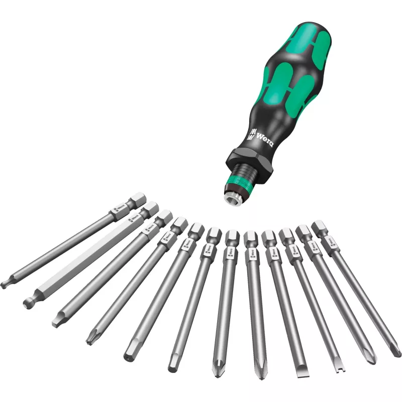 Wera 17-osaline Kraftform Kompakt 60 otsakute komplekt, pilu-, Phillips-, Pozidriv-, TORX BO 05051042001