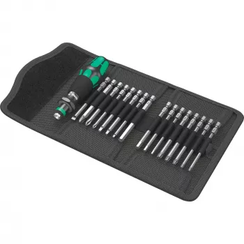 Wera 17-osaline Kraftform Kompakt 60 otsakute komplekt, pilu-, Phillips-, Pozidriv-, TORX BO 05051042001