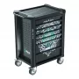 Wera 9700 Tool Rebel Workshop Trolley 1, 7 sahtlit, roostevabast terasest töötasapind, roheline/must