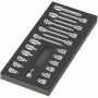 Wera 9723 vahtplastist sisetükk Zyklop B 3/8-tolline Bit-Nut komplekt 1, 19-osaline