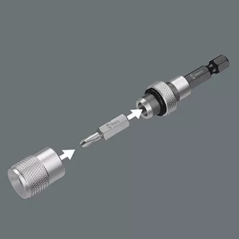 Wera Bit Set Bit-Check 10 Drywall 1, 10-osaline, Phillips PH 2, 25 mm, Rapidaptor kiirvabastusega hoidik, sügavuspiirik, torsioonbitsid