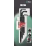 Wera Hex-Plus L-kaelaga võtmete komplekt 950 PKL/9 BM SB SiS, 9-osaline, meetermõõdustik, BlackLaser 05073596001
