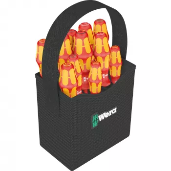 Wera Kraftform 2go 100 kruvikeeraja otsakute komplekt, 11-osaline, Phillips, Pozidriv, Torx, 25 mm otsakud, Rapidaptor otsakuhoidja ja tekstiilist karbiga 05004310001