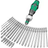 Wera Kraftform Kompakt H 1 Woodcraft kruvikeeraja käepide 12 segatud otsikuga - Hex, Phillips, Pozidriv, Torx