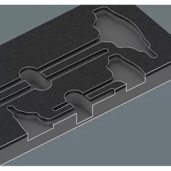 Wera Kraftform Plus 6-osaline lame/Phillips/Pozidriv kruvikeerajate komplekt Lasertip ja seinahoidikuga
