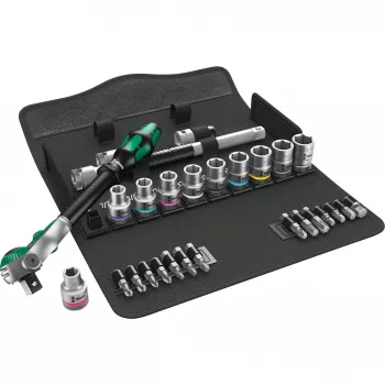 WERA Zyklop Speed Ratchet Set 1/2 inch + Sockets, 28 pcs