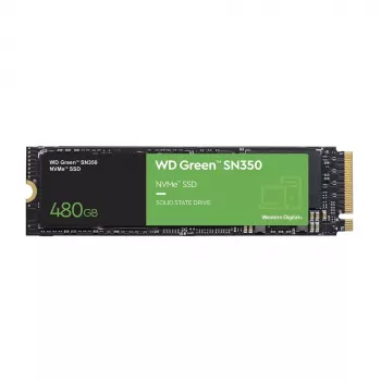 Western Digital WD Green SN350 480GB M.2 2280 PCIe NVMe SSD - Lugemiskiirus 2400 MB/s, Kirjutamiskiirus 1650 MB/s