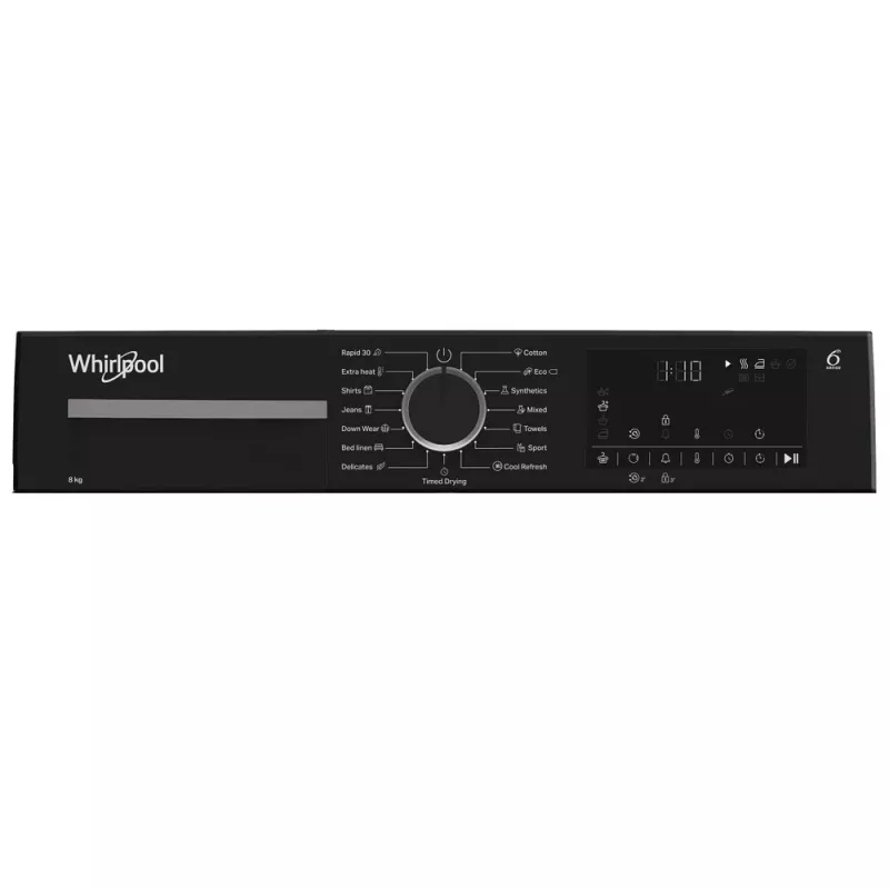 Whirlpool WPS D8 WBS EE soojuspumba kuivati 8 kg esilaadimisega valge