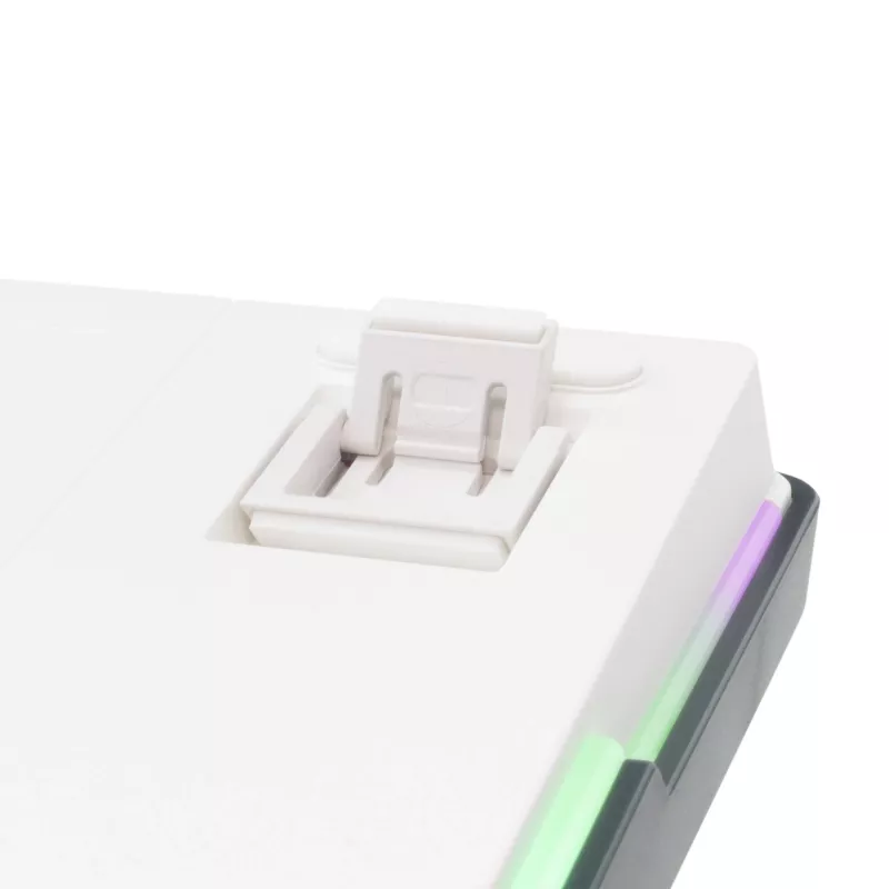 White Shark EXCALIBUR-W mehaaniline mänguklaviatuur, 75% paigutus, KTT Wine Red hot-swap, per-klahv RGB, juhtmega, valge