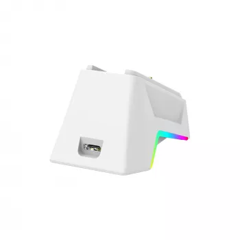 White Shark GAWAIN-W juhtmevaba mänguhiir – 12000 DPI, 500mAh aku, 56g, valge