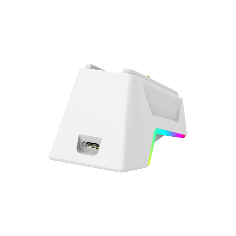 White Shark GAWAIN-W juhtmevaba mänguhiir – 12000 DPI, 500mAh aku, 56g, valge