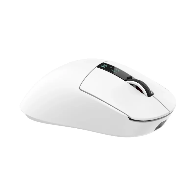 White Shark GAWAIN-W juhtmevaba mänguhiir – 12000 DPI, 500mAh aku, 56g, valge
