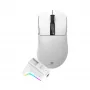 White Shark GAWAIN-W juhtmevaba mänguhiir – 12000 DPI, 500mAh aku, 56g, valge