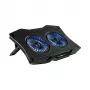White Shark ICE GUARD GCP-4 jahutusalus kahe 125 mm sinise LED-ventilaatoriga, 5 kõrgusseadet, kuni 17,3 tolli