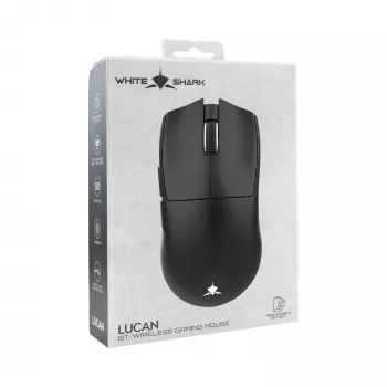 White Shark LUCAN-B WGM-5022 Wireless Gaming Mouse – 12000 DPI, 2.4 GHz, 7 Buttons, RGB, White