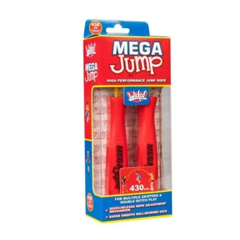 Wicked Vision Mega Jump Double Speed Hüppenöör kuullaagritega, reguleeritav 2.8m PVC, ergonoomiliste käepidemetega, sassis minematu, fitnessiks ja topeltkeerudeks, sinine/must
