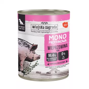 WIEJSKA ZAGRODA Mono sealiha märg koeratoit 800g