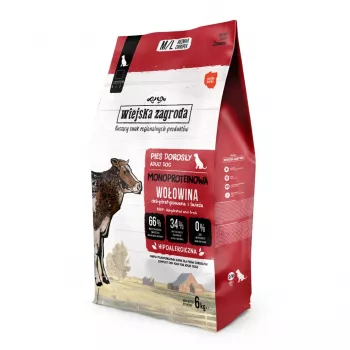 WIEJSKA ZAGRODA Monoprotein Beef kuiv koeratoit - 6 kg