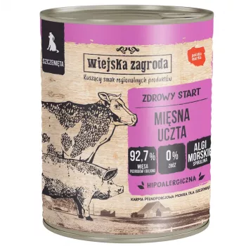 WIEJSKA ZAGRODA kutsika lihapidu märg koeratoit 800 g