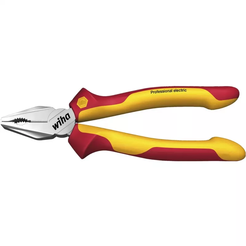 Wiha Kombineeritud Tangid Professional Electric Punane/Kollane, DynamicJoint ja OptiGrip