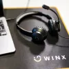 WINX CALL Clear 3,5 mm kõrvaklapid, juhtmega üle-kõrva mudel, mürasummutusega mikrofon, helitugevuse regulaator, nahkpolsterdusega - must