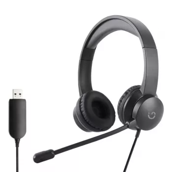 WINX CALL Clear USB-kõrvaklapid WX-HS104 - mürasummutusega mikrofon, üle kõrva, USB-A, must