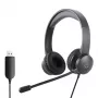 WINX CALL Clear USB-kõrvaklapid WX-HS104 - mürasummutusega mikrofon, üle kõrva, USB-A, must