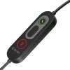 WINX CALL Pro 2 Mono AI mürasummutusega kõrvaklapid, juhtmega USB-A, pööratava mikrofonivarrega, juhtnuppudega kaablil, pehme PU-nahast kõrvapadjaga, must