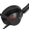 WINX CALL Pro 2 Mono AI mürasummutusega kõrvaklapid, juhtmega USB-A, pööratava mikrofonivarrega, juhtnuppudega kaablil, pehme PU-nahast kõrvapadjaga, must
