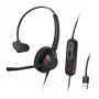 WINX CALL Pro 2 Mono AI mürasummutusega kõrvaklapid, juhtmega USB-A, pööratava mikrofonivarrega, juhtnuppudega kaablil, pehme PU-nahast kõrvapadjaga, must