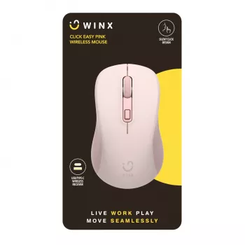 WINX CLICK Easy 1600DPI 2.4GHz juhtmevaba hiir - roosa
