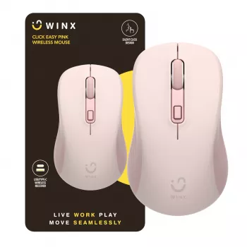 WINX CLICK Easy 1600DPI 2.4GHz juhtmevaba hiir - roosa