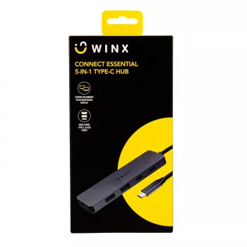WINX CONNECT Essential 5-in-1 Type-C jaotur