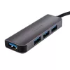 WINX CONNECT Simple USB/Type-C jaotur, 3x USB-A 5Gbps + USB-C PD 100W, Space Grey