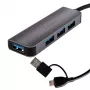 WINX CONNECT Simple USB/Type-C jaotur, 3x USB-A 5Gbps + USB-C PD 100W, Space Grey